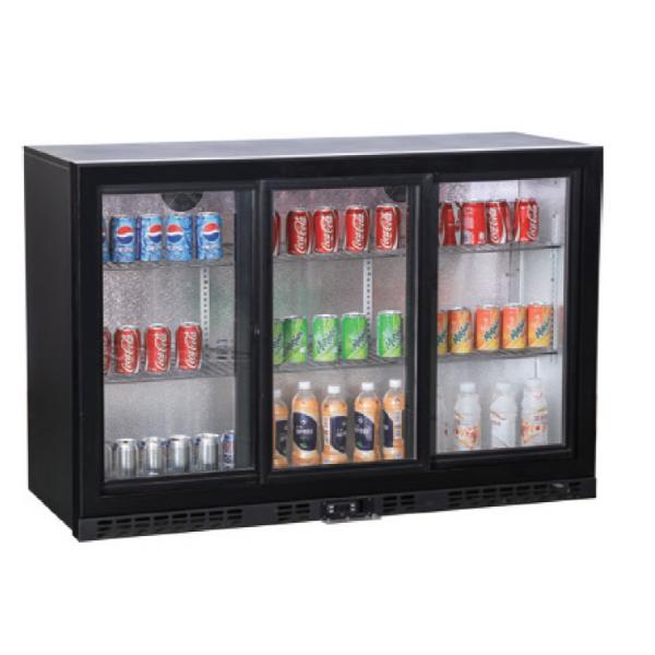 Quality 320L 3 Glass Door Commercial Freezer for sale