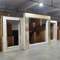 China Hot sale new design 3 pcs set white acrylic backdrop for wedding stage decoration factory