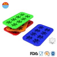 China Custom Creative Funny Interesting Cute Design Puzzle Shape Ice Cube Maker Mould Silicone Ice Tray Mold for sale