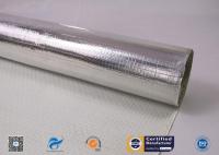 China One Side Silver Aluminum Foil Coated Fiberglass Fabric For Fireproof factory