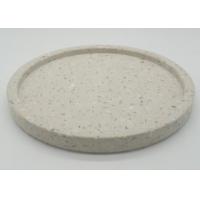 Quality Terrazzo Stone Serving Tray , Kitchen Serving Trays Beige Smooth Surface for sale