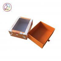 China Rectangle Wrapping Paper Box Embossing Printing Handling OEM Service for sale