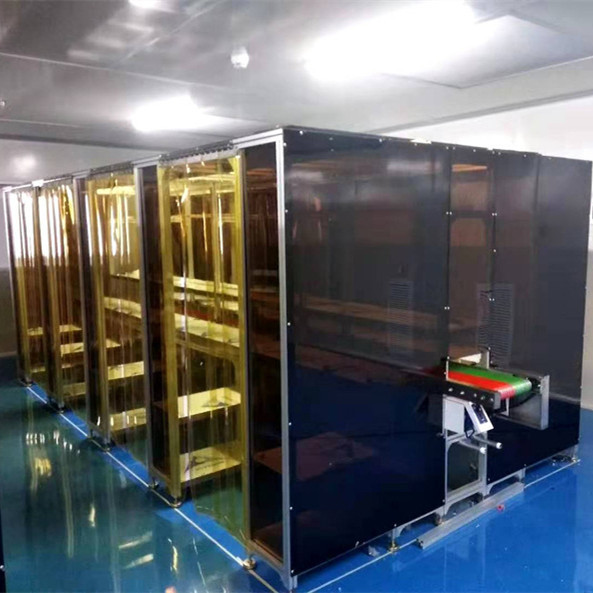Quality Hepa Filter Plexiglass Industrial Clean Room For Yellow Backlight Workshop for sale