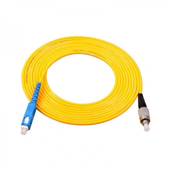 Quality FC UPC To SC UPC Simplex 3.0mm PVC Single Mode Fiber Patch Cable , Jumper Fiber for sale