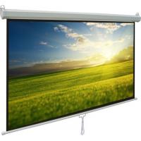 China Durable manual pull down projection screen with Self-lock device factory