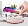 China ABS + Rubber Wireless Charging Power Bank 10000mAh / Portable Smart Phone Wireless Charging Pad factory
