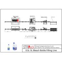 Quality 0.5L-5L Anti Corrosive Diving Bleach Bottle Filling Line With Capping Machine for sale