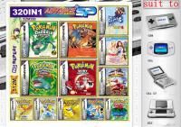 China 320 in1 include 320 kinds of Game Pokemon Yellow ect Pokemon Games cards for GBA Gameboy Advance video game console factory
