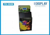 China Black Corrugated Retail Cardboard Pallet Display Stand With Electronic Display factory