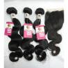 China Healthy 100% Brazilian Virgin Hair 4x4 Closure With 3 Bundles CE BV factory
