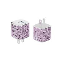 China Patent Design Type C Wall Charger 35W Dual Ports Mini GaN Charger Diamond Shell factory
