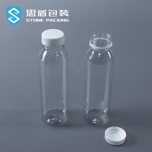 Quality Decal 350ml Empty PET Plastic Bottles With PP Screw Cap 31g for sale
