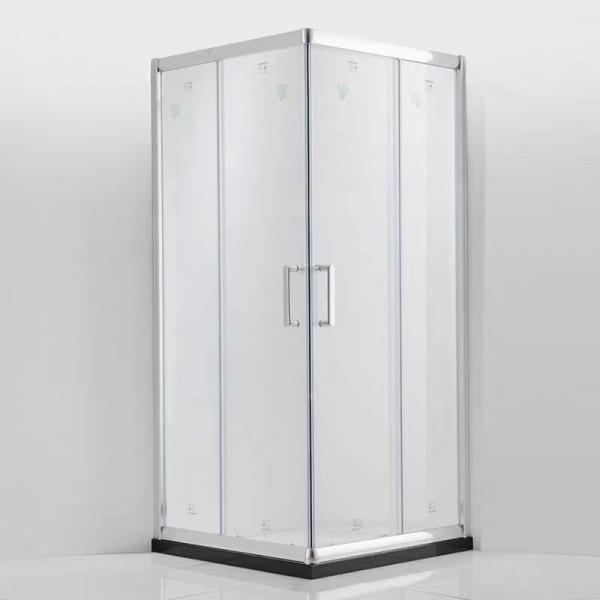 Quality Customized Aluminum Shower Door With Square Corner And Powder Coating for sale