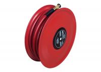 China Red Hose Reel Disc With Fire Hose Reel Nozzle Plastics Powder Coating factory