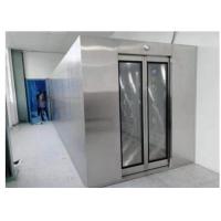 China Auto Slide Door Air Shower Tunnel With 3 Blowers And Adjustable Air Nozzles factory