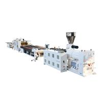 China Wood And Plastic Profile Extrusion Line For Making Wpc Decking Board factory