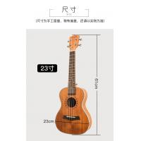 China Cutaway electrical classical guitar for sale 23 inch small smart electric ukulele/acoustic guitar electric for travel & factory