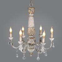 China Wooden Iron Chandelier Lighting Vintage Crystal Lustre vintage chandelier(WH-CI-110) for sale