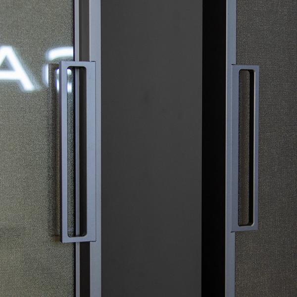 Quality Motorised Tempered Glass Aluminium Internal Sliding Doors Slimline for sale