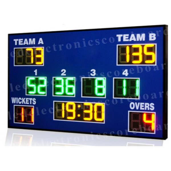 Quality High Brightness Cricket Score Board , Led Electronic Scoreboard Outdoor Type for sale