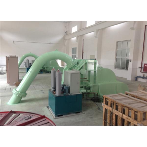 Quality Micro Pelton Hydro Turbine Generator Green Color 90m-600m Warter Head for sale