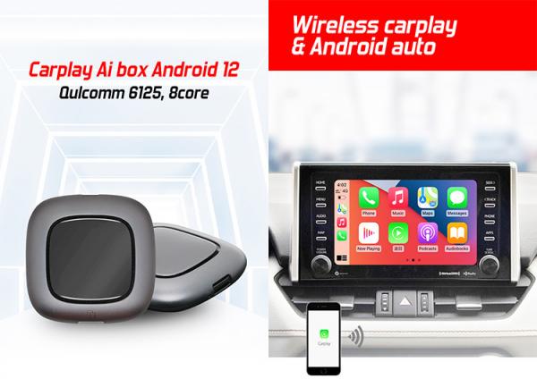 Automotive Wireless Carplay AI Box Android 12 8 Core Multifunctional