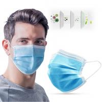 Quality Blue Non Woven Disposable Face Mask 3 Ply Protection Anti Virus Face Mask for sale