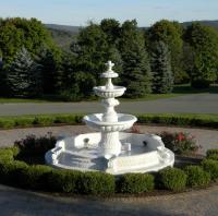 China Garden stone fountain carving statue water fountain white marble sculpture ,stone carving supplier factory