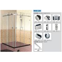China Bathroom Sliding Door System 109, Stainless Steel 304, Satin MIrror, glass sliding door factory