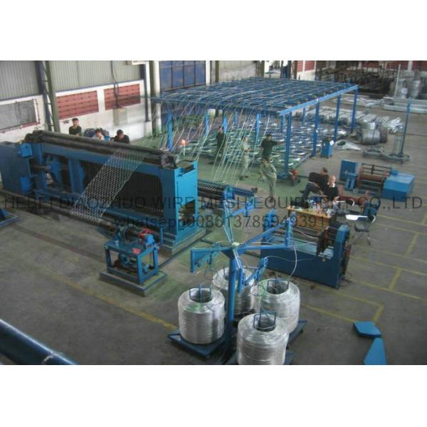 Quality 60*80mm 80*100mm Gabion Box Making Machine PLC Fully Automatic for sale