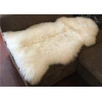 Quality Australian Sheepskin Rug , Genuine Australian Sheepskin Rug One Pelt Ivory for sale