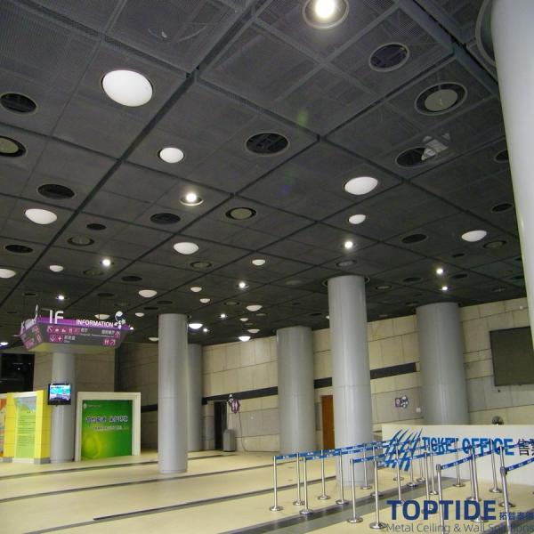 Quality Diamond Mesh Suspended Matal Ceiling Buidling Floating Aluminium Wire Panels for sale