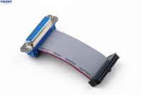 China D Sub 15 Ways Female 14 Pin Ribbon Cable , Custom 2mm Pitch Hard Disk Data Cable factory