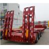 China 65/ 70/ 80 Ton Low Bed Semi Trailer 3 Units Transporting For Machine factory