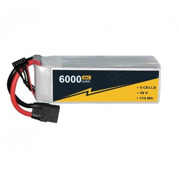Quality 6000mAh 19v 5S1P FPV Lipo Battery High Voltage Lipo Battery Chargeable for sale