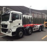 China 12 Wheels 366hp Hook Lift Bin Trucks To Transport Urban Living Non Toxic Garbage factory