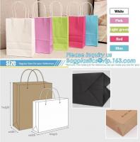 China Printed Luxury Eco Retail Packaging Twisted Paper Handle Shopping Bag With Logo factory
