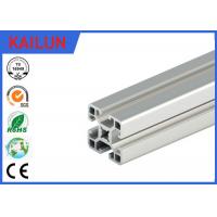 China Silver Anodized Square T Slot Aluminum Linear Rail For Coach Framing System 40 Mm Width factory