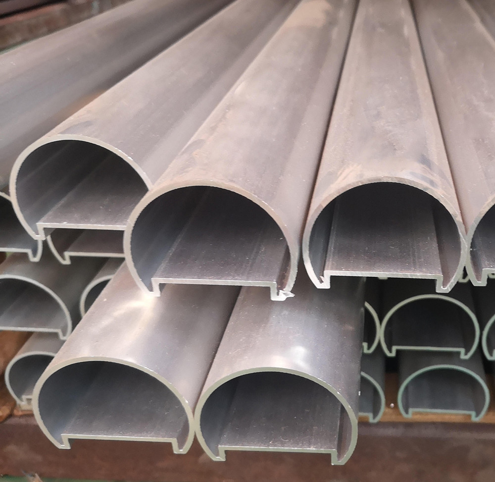China Glass Balcony Aluminum Railing Profiles Extruded Aluminum Shapes factory