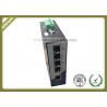 China 10/100M Railed Optical Media Converter Unmanaged Industrial Switch With 5 RJ45 Ethernet Port factory