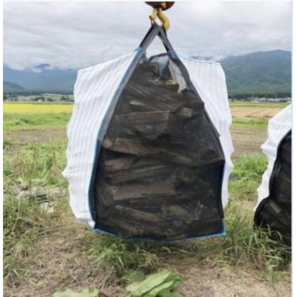 Quality 4 Panels Ventilated Big Bags Yellow Green Breathable 1 Ton Big Bag for firewood for sale