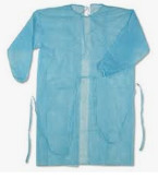 Quality Polypropylene Disposable Isolation Gowns Breathable Fluid Resistant Flexible for sale