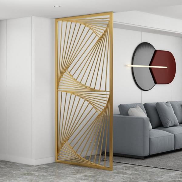 Quality Personalized Decorative Metalwork Laser Cut Metal Room Divider For Living Room for sale