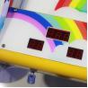 China 240V Kids Arcade Machine , Sunflower Redemption Hockey Game Machine With Colorful Light Box factory