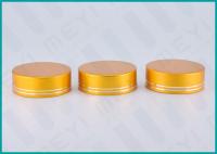 China Matt Gold Lined Aluminum Screw Top Caps 38/410 For Health Care Products Containers factory