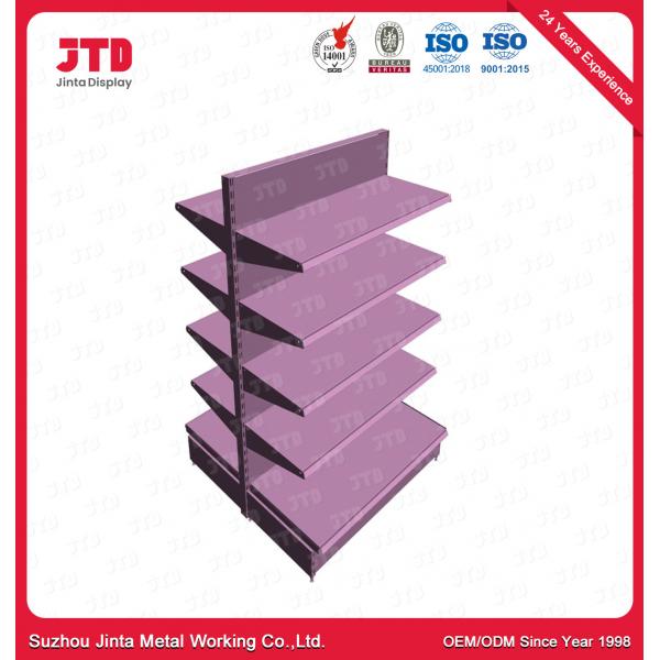 Quality 2100mm Supermarket Display Shelving ISO9001 Double Side Shelf for sale