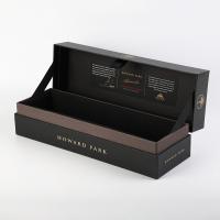 China Gold Foil Personalised Gin Single Wine Bottle Gift Box Whisky Brandy Boxes Packing factory