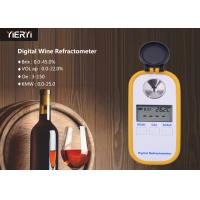 Quality Digital Specific Gravity Refractometer Temperature Correction For Juice / Milk for sale