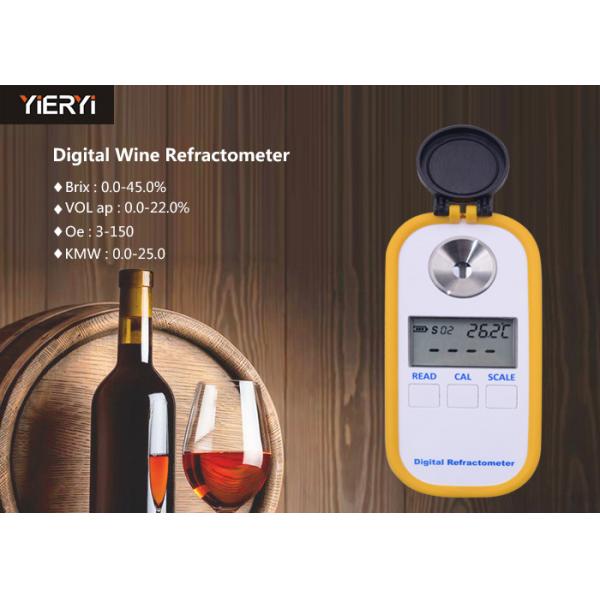 Quality Digital Specific Gravity Refractometer Temperature Correction For Juice / Milk for sale