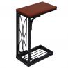 China C-shaped Snack Table, Small Side Table, Heavy Duty Side Table, Rustic End Table, ULNT40Z factory